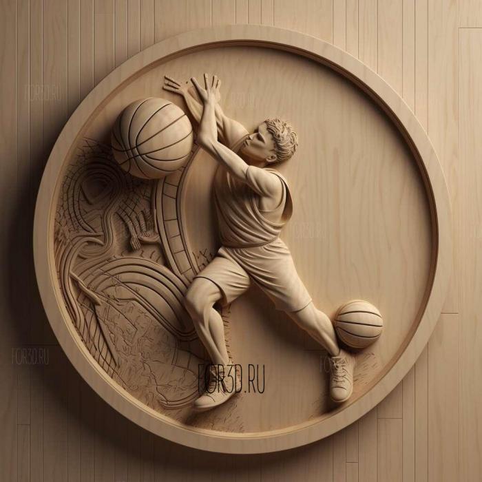 slam dunk 2 stl model for CNC